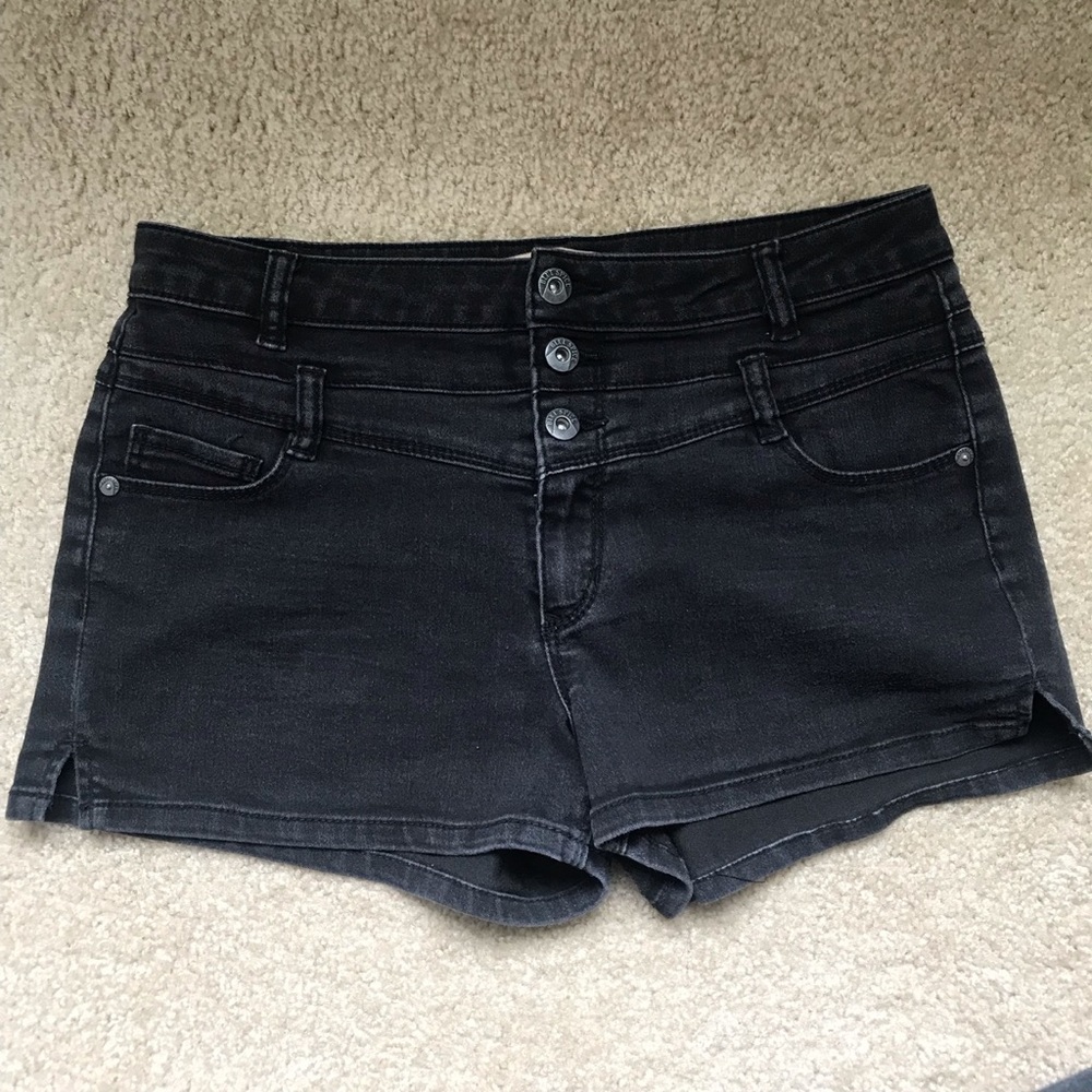 Black high waisted shorts